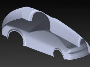 conceito simples de carro de superf&iacute;cie Modelo 3D