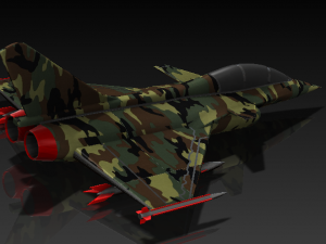 dassalut rafale fighter jet 3Dモデル