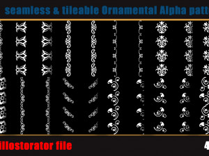 959 seamless and tileable Ornamental Alpha patterns 83 Adobe illustrator file CG Texturen