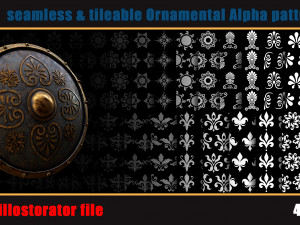 959 seamless and tileable Ornamental Alpha patterns 83 Adobe illustrator file CG Textures