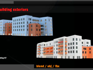 10 Building exteriors 3D Model