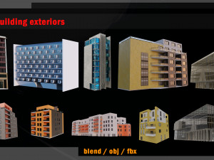 10 Building exteriors 3D-Modell