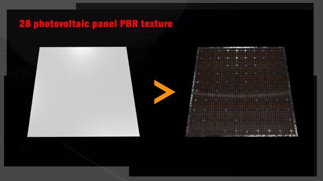 28 photovoltaic PBR texture set Texture CG Texturen .c4d .max .obj .3ds .fbx .stl .blend 