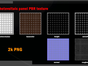 28 photovoltaic PBR texture set Texture CG Texturen