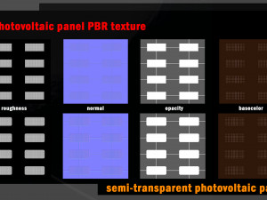 28 photovoltaic PBR texture set Texture CG Texturen
