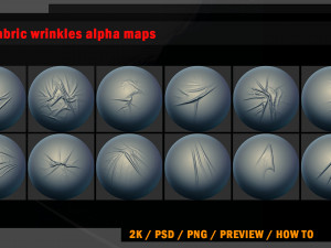 61 fabric wrinkles alpha maps CG 纹理