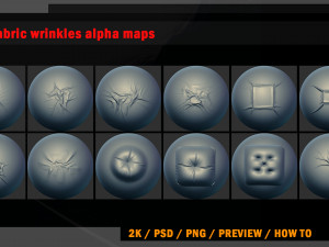 61 fabric wrinkles alpha maps CG 纹理
