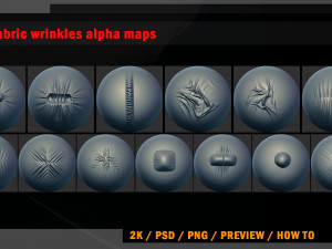61 fabric wrinkles alpha maps CG 纹理