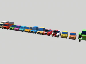 cars low poly 3D Model