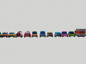 cars low poly Model 3D