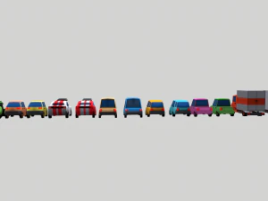 cars low poly 3D Model