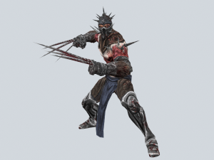 game ready ninja warrior low poly 3D Модель