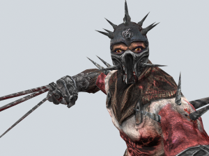game ready ninja warrior low poly 3D Model