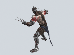 game ready ninja warrior low poly 3D Model