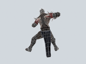 game ready ninja warrior low poly 3D Model