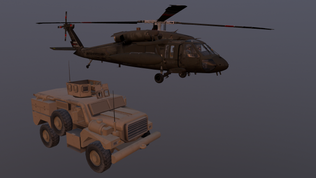 army technics 3D Model .c4d .max .obj .3ds .fbx .stl .blend 