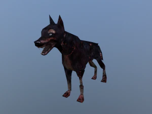 cachorro zumbi Modelo 3D