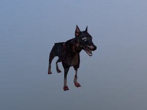 좀비 개 3D 모델