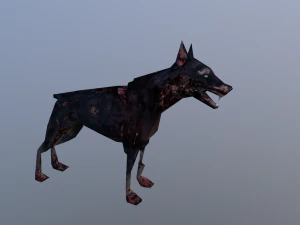 좀비 개 3D 모델