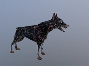 좀비 개 3D 모델