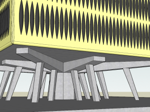 building with bulging windows Modelo 3D