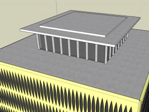building with bulging windows 3D Model