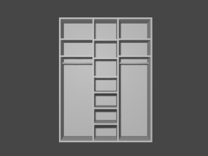sliding door wardrobe Modelo 3D