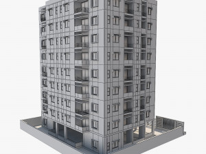 apartment building17 Model 3D