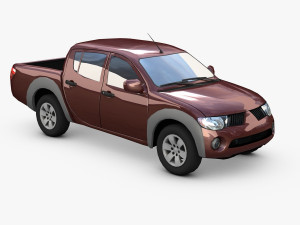 pickup truck - 2008 l200 Model 3D