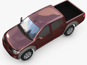 Pickup truck - 2008 l200 3D Model