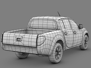pickup truck - 2008 l200 Modello 3D