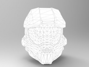 master chief helmet 3D Model