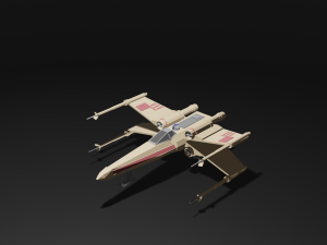 x-wing Model 3D