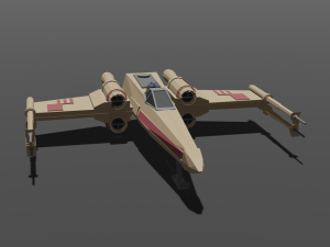x-wing 3D मॉडल