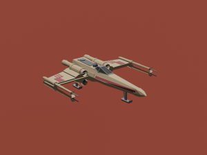 x-wing 3D मॉडल