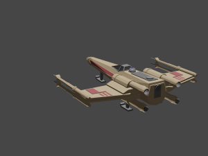 x-wing 3D मॉडल