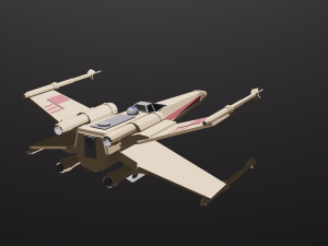 x-wing 3D मॉडल