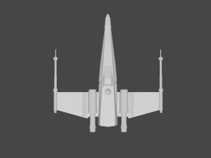 x-wing 3D मॉडल