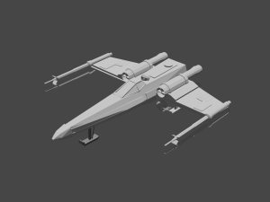 x-wing 3D मॉडल