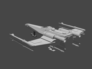 x-wing 3D मॉडल
