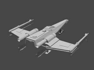 x-wing 3D मॉडल
