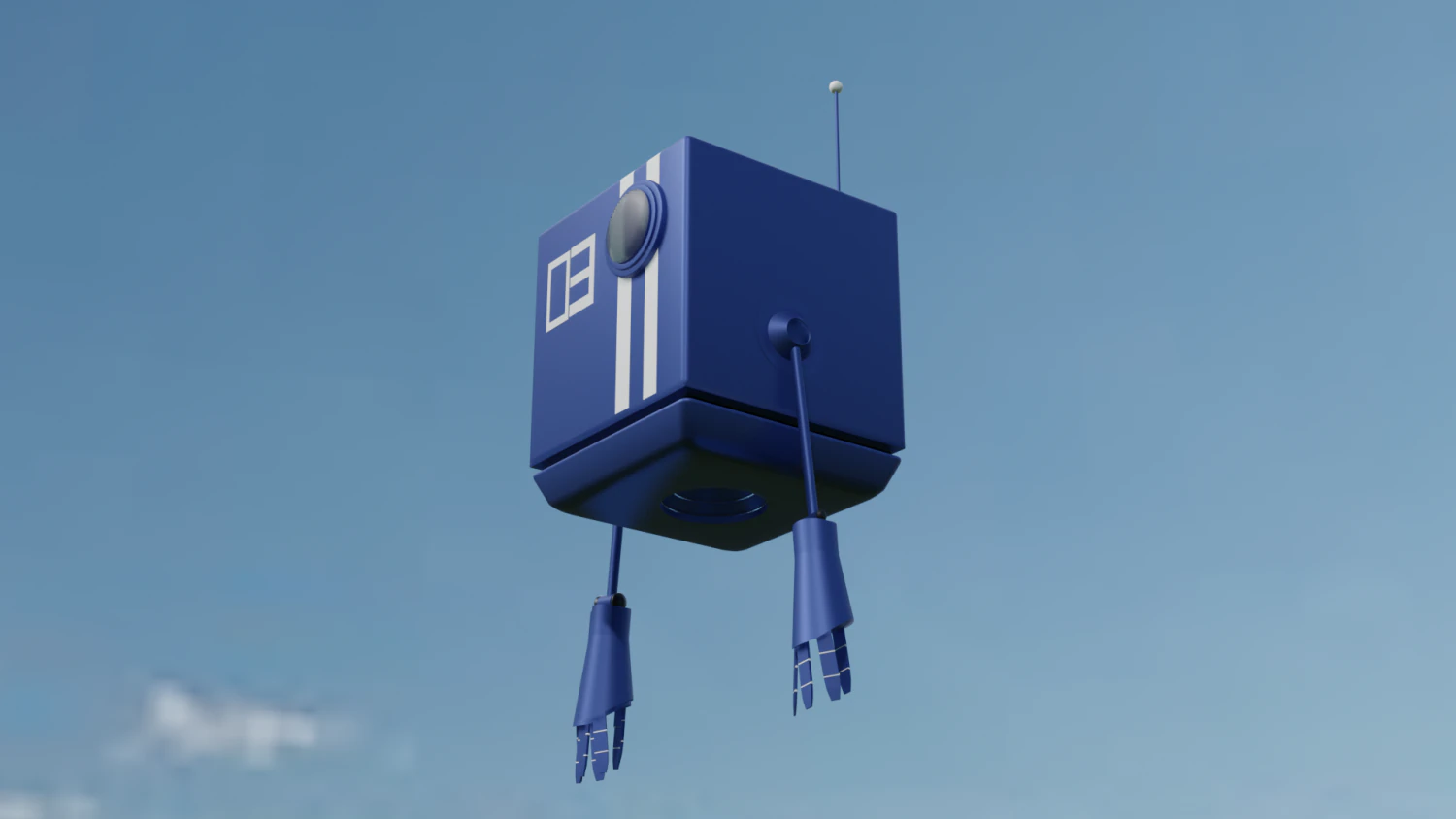 flying robot 3D Model .c4d .max .obj .3ds .fbx .stl .blend 