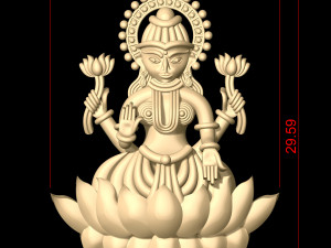 laxmi indian godess 3D Model