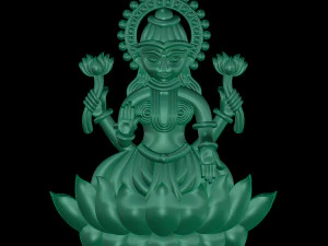 laxmi indian godess 3D Model