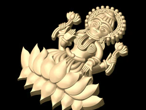 laxmi indian godess 3D Model