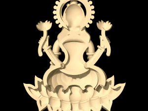 laxmi indian godess 3D Model