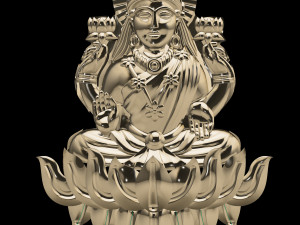laxmi jewelry pendant 3D Model