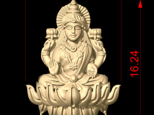 laxmi jewelry pendant 3D Model