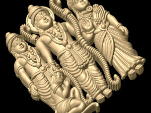 ramparibvar rama family Modello 3D