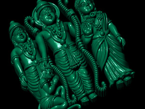 ramparibvar rama family Modello 3D